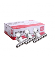 得力(deli)不銹鋼圓型票夾 64mm 2# 9522（6只/打，36只/盒）按打售