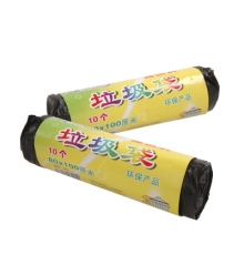 清亮垃圾袋 黑色 點斷式3001（80*100cm，10個/卷，100卷/箱）