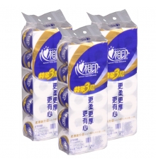 心相印卷紙?zhí)厝崛龑訜o香型 BT910（140g/卷，10卷/提，50卷/件）按提售