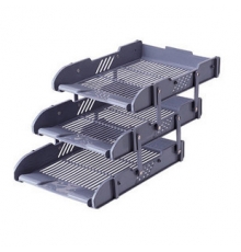 富強 FQ438B 三層活動文件盤 藍色（24個/箱）