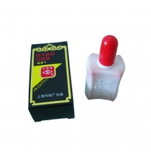 工字快干清潔印泥油（紅） 431（40ml/瓶，10瓶/封）