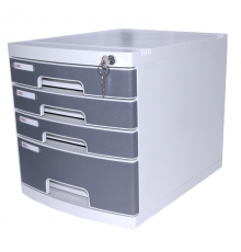 得力（deli）8854 四層硬塑文件柜（帶鎖，規(guī)格：395*302*325mm）