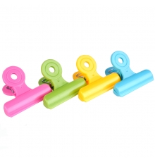 得力(deli)塑料彩色票夾 64mm 3# 9503（5只/袋，25只/盒）按袋售