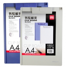 得力（deli）A4 塑料板夾 9253（規(guī)格：322*235mm；12只/盒）