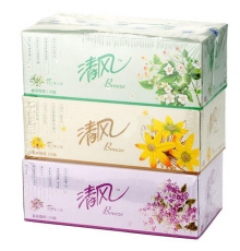 清風(fēng)盒裝抽紙無香型 B333B（130抽，3盒/提，48盒/箱）按提售
