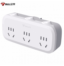 公牛USB智能插座充電排插帶兒童保護(hù)門新國(guó)標(biāo)插座/排插/插排/拖線板/接線板/插板接線板全長(zhǎng)1.8 一轉(zhuǎn)三 9333（一轉(zhuǎn)三獨(dú)立開關(guān)）